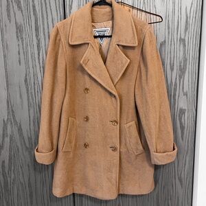 Vintage Marvin Richards Camel Double-Breasted Coat